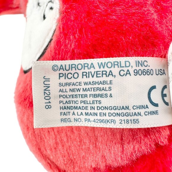 Dr. Seuss Thing 1 Plush Doll By Aurora 13" Washable Surface NWT - Picture 5 of 8